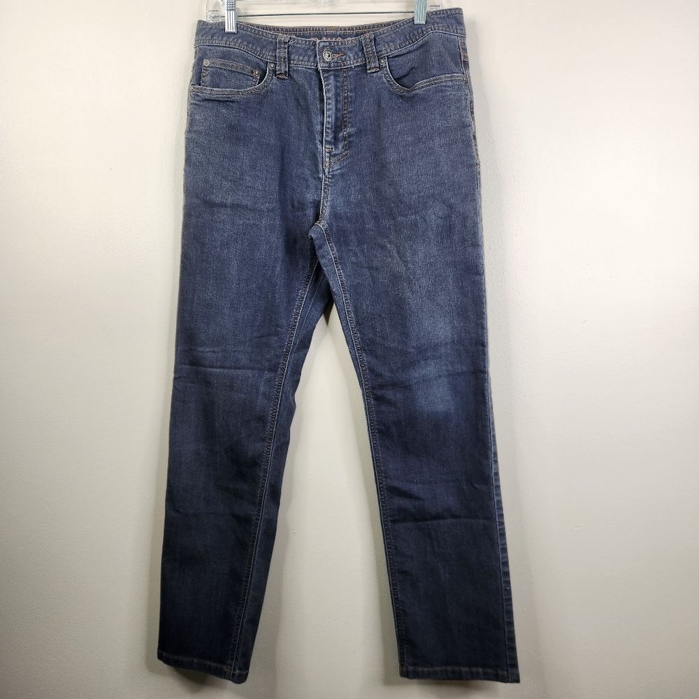 Prana Mens Organic Cotton Gray Slim Fit Jeans 32x30